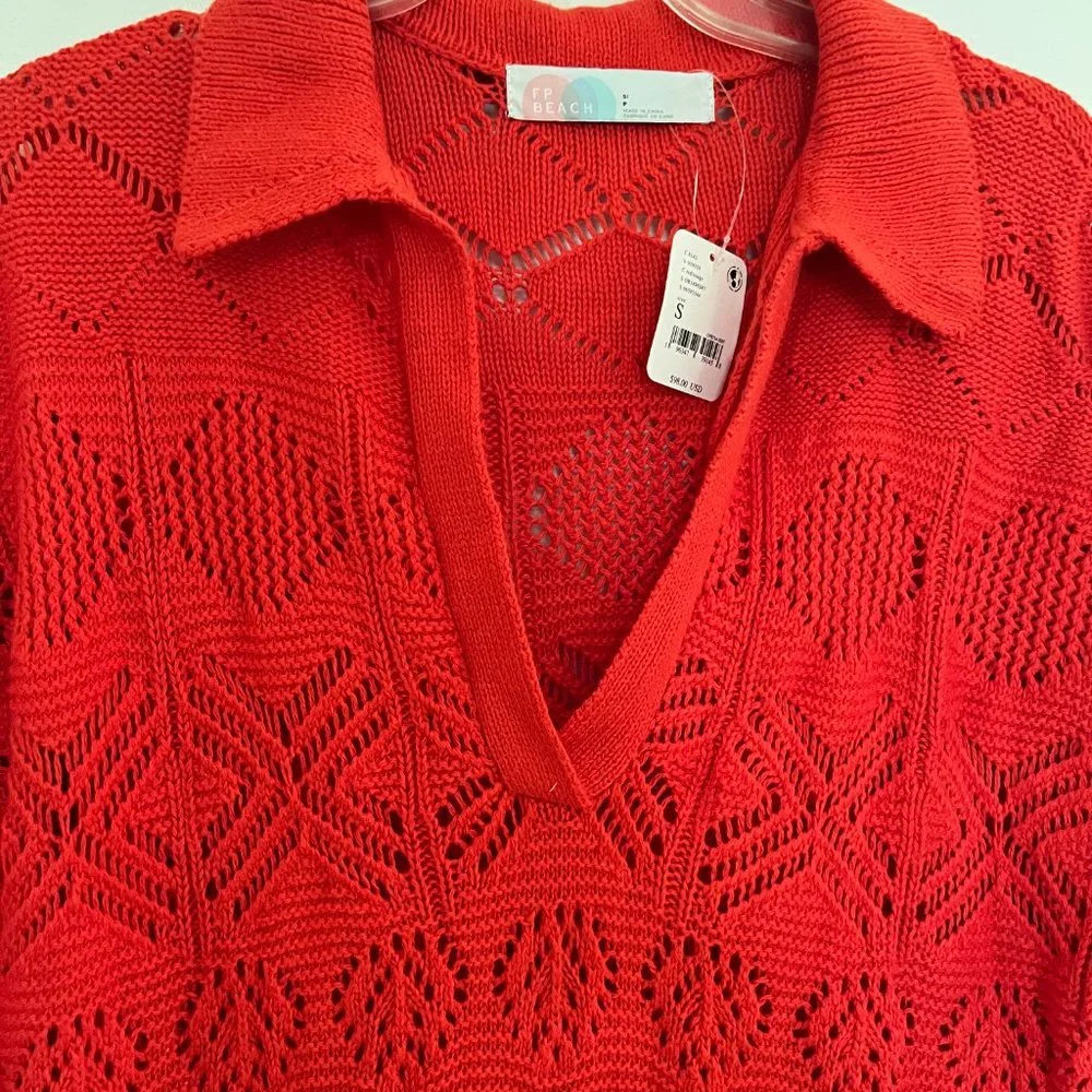 Free People NWT crochet maxi dress Sz Small - Picture 2 of 5